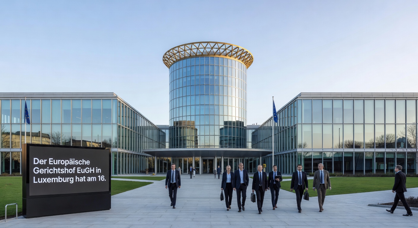 Symbolbild eines Online-Casinos mit Spielautomaten und Roulette-Tisch, illustriert den Konflikt zwischen EU-Freiheit und nationalem Verbot