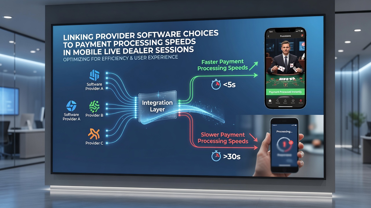 Darstellung mobiler Live-Dealer-Sitzungen mit Fokus auf Zahlungsflüsse und Software-Optimierungen